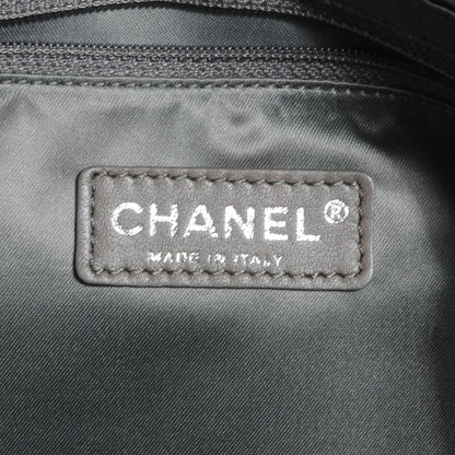 Chanel Metallic Crackled Calfskin Perforated Drill Flap Silver 6 of 7