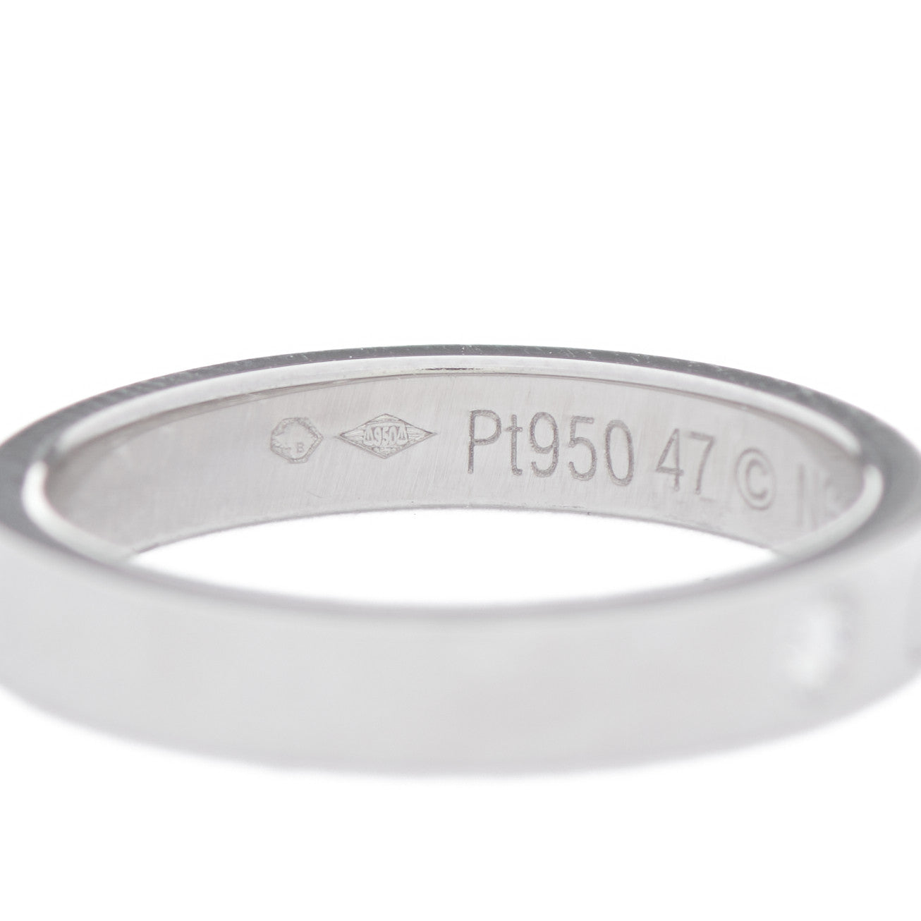 Platinum Diamond 3mm C De Cartier Wedding Band 47 4