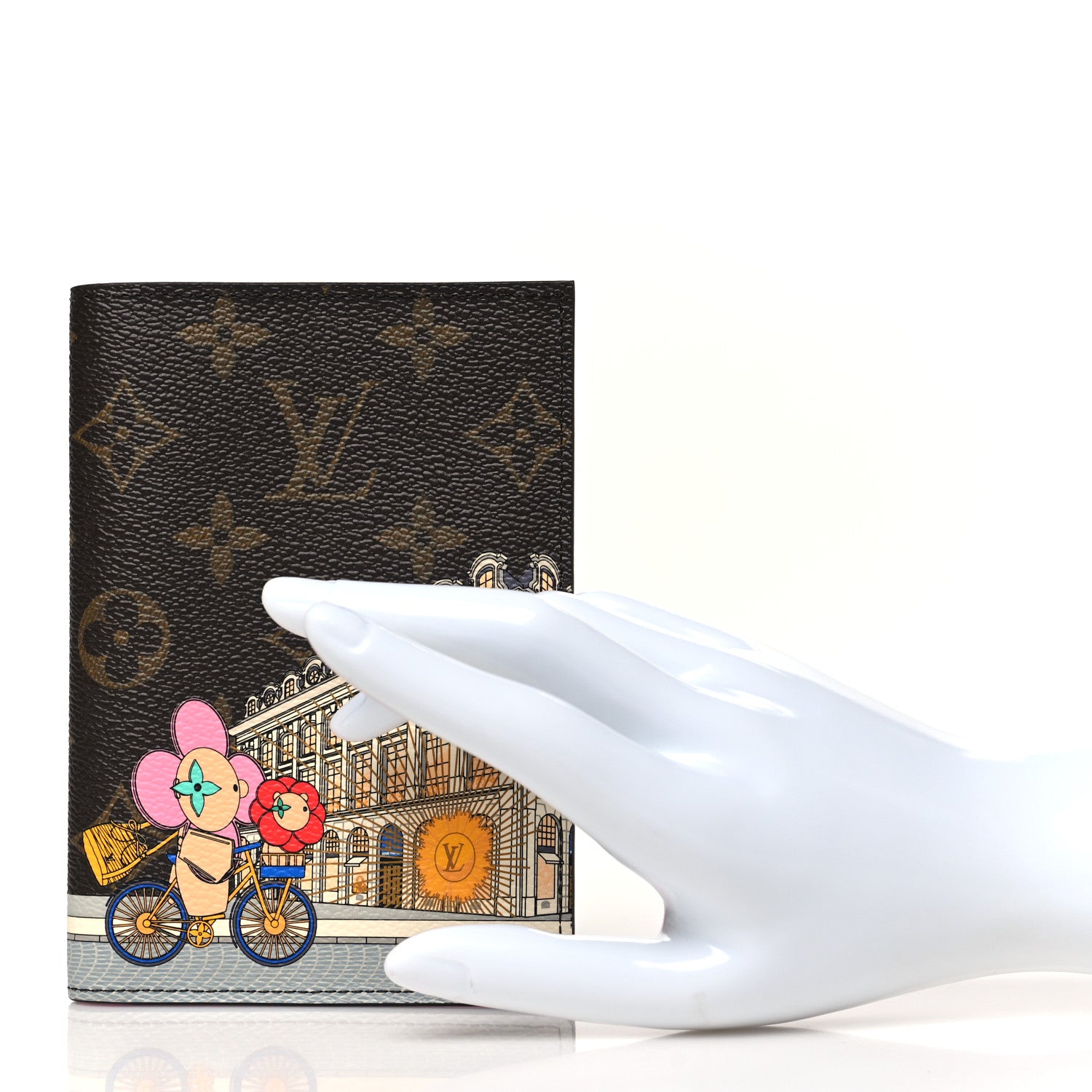 Louis Vuitton Monogram 2022 Christmas Animation Paris Passport Cover Pink 2 of 7