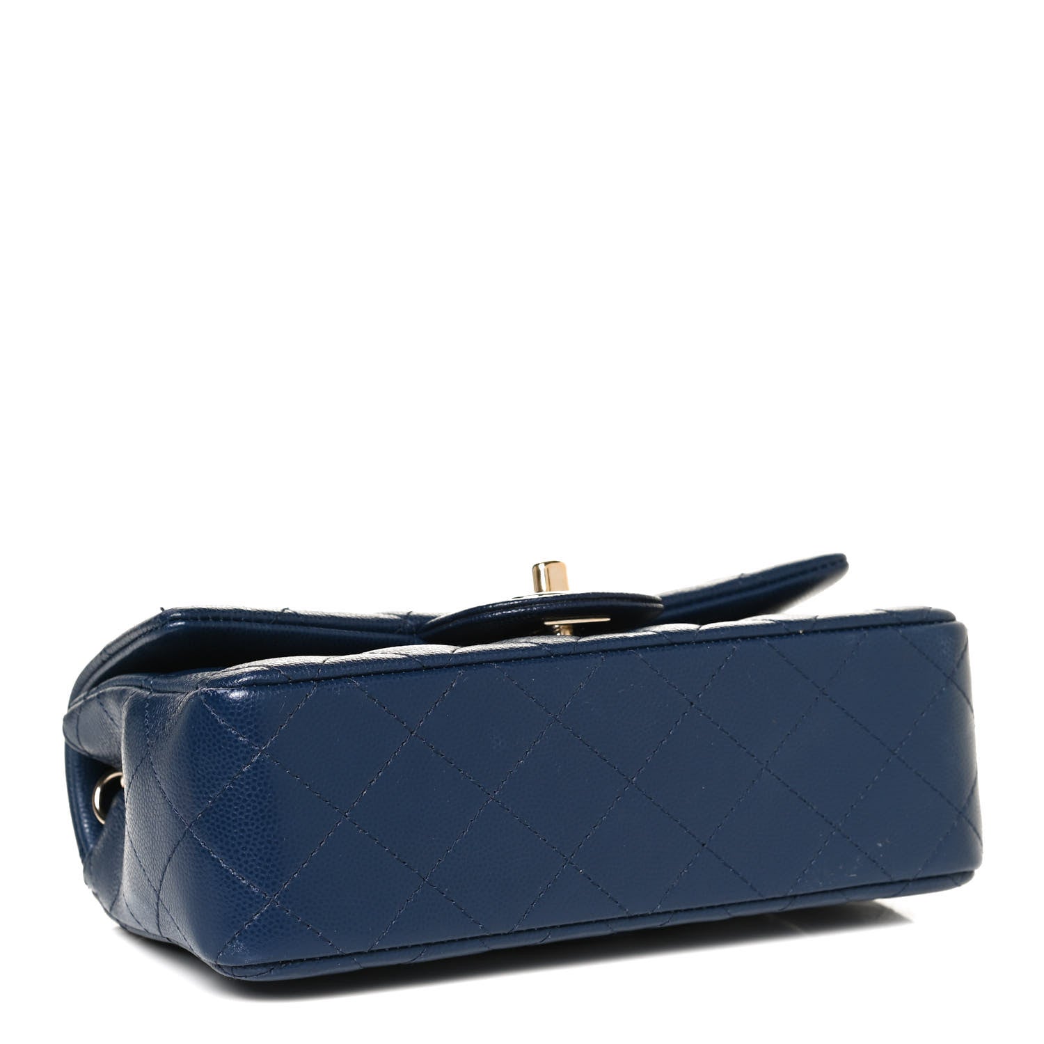 Chanel Caviar Quilted Mini Rectangular Flap Navy 3 of 10