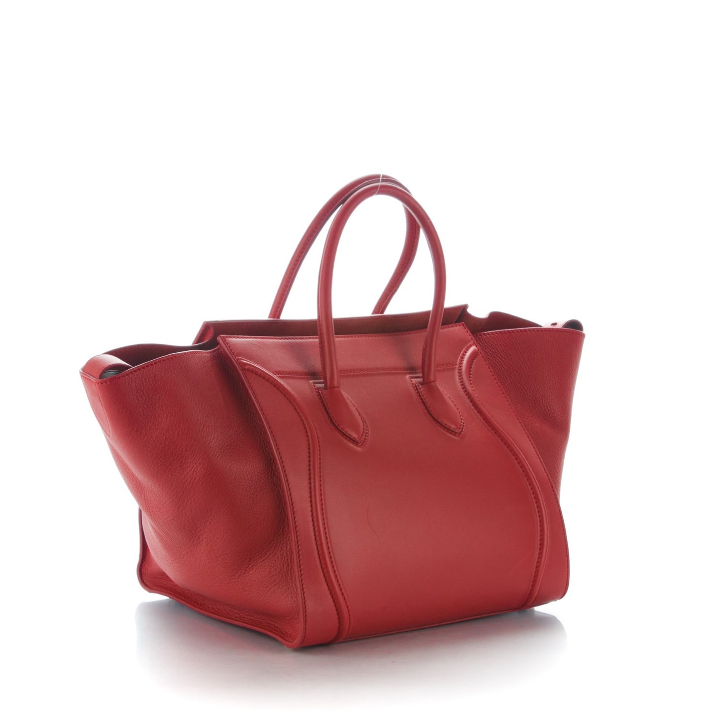 Supple Calfskin Medium Phantom Luggage Red