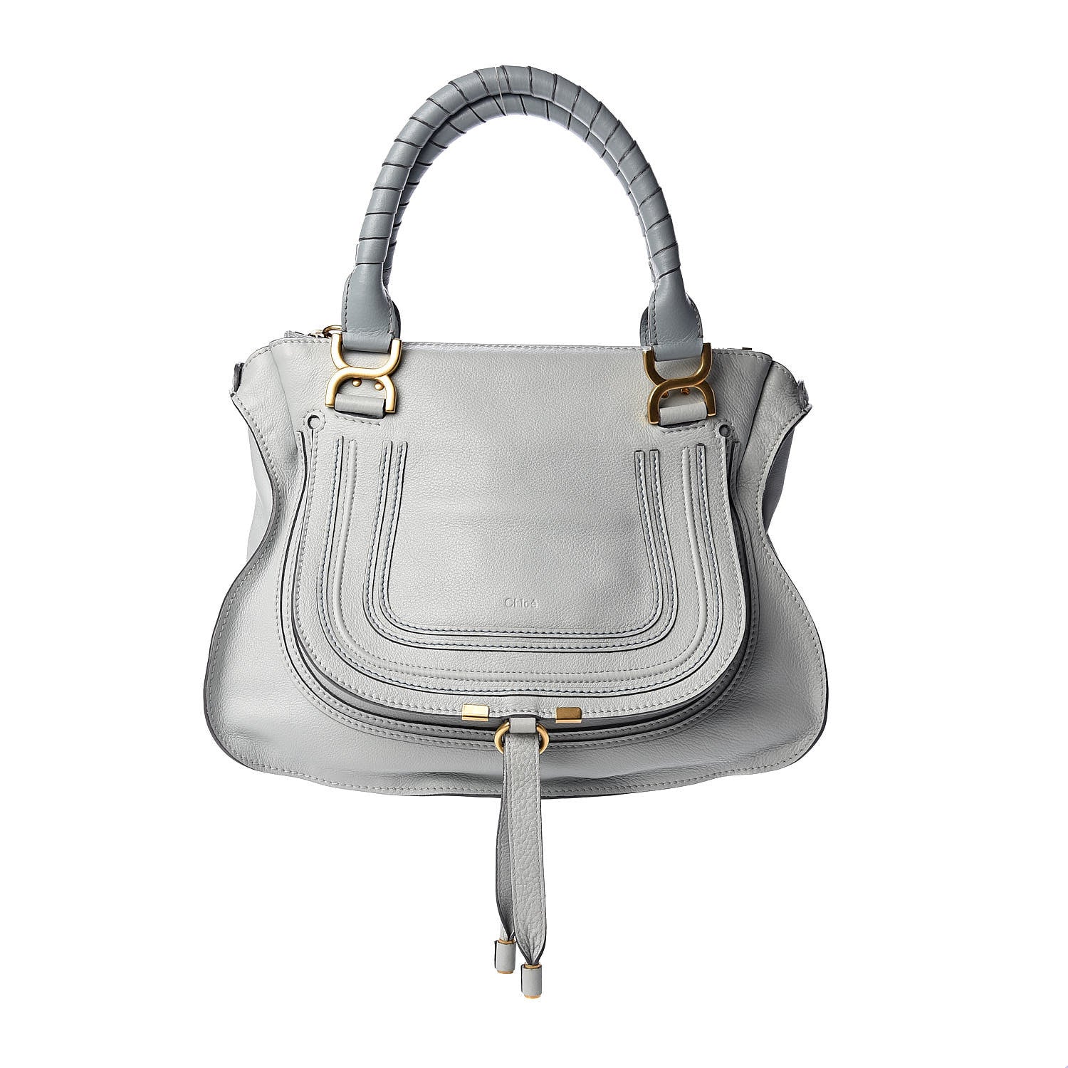 Chloe Calfskin Medium Marcie Satchel Icy Blue 1 of 10