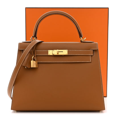 Hermes Epsom Kelly Sellier 28 Gold 10 of 10