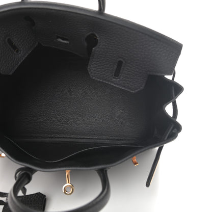 Hermes Togo Birkin 25 Black 13 of 34