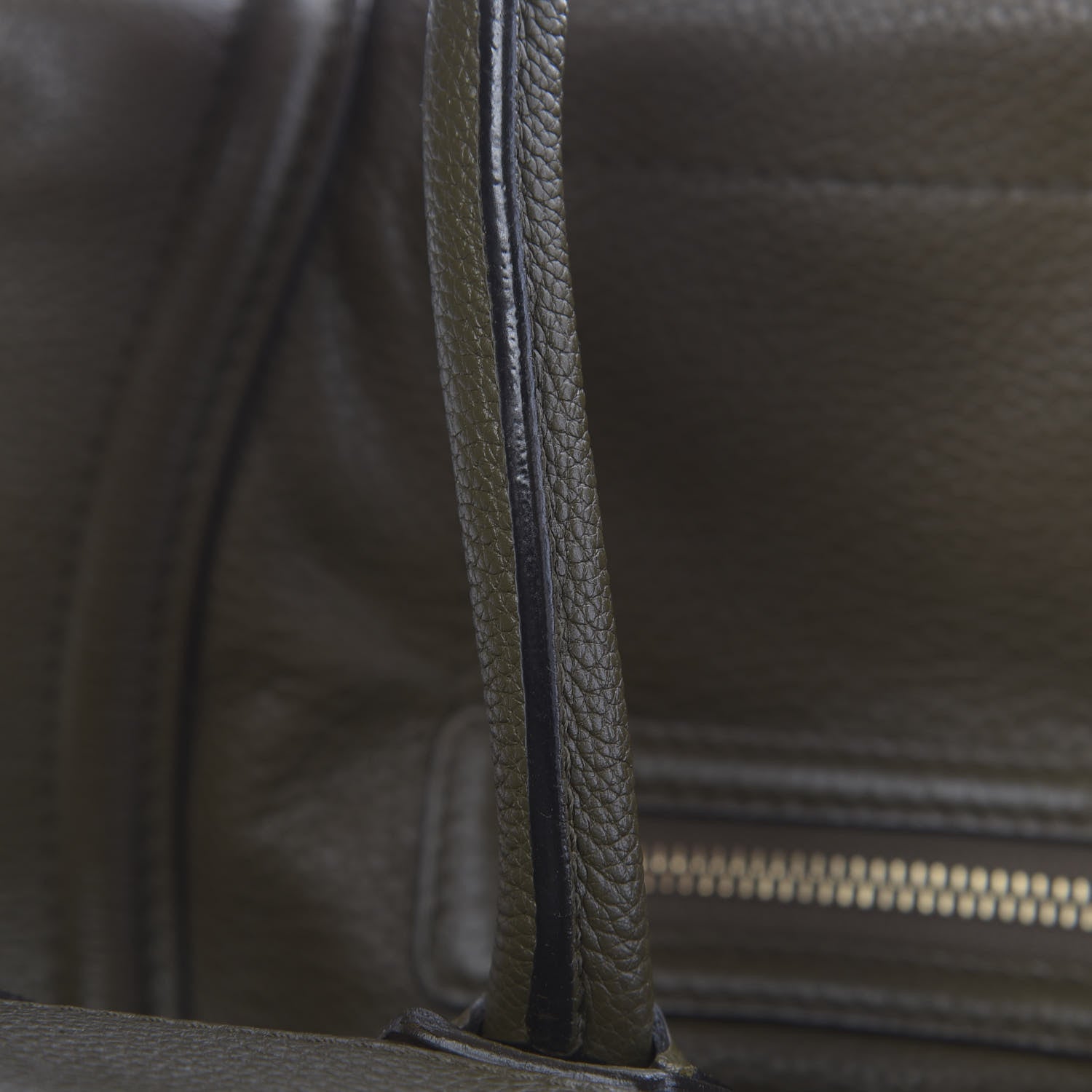 Celine Drummed Calfskin Mini Luggage Jungle 8 of 14