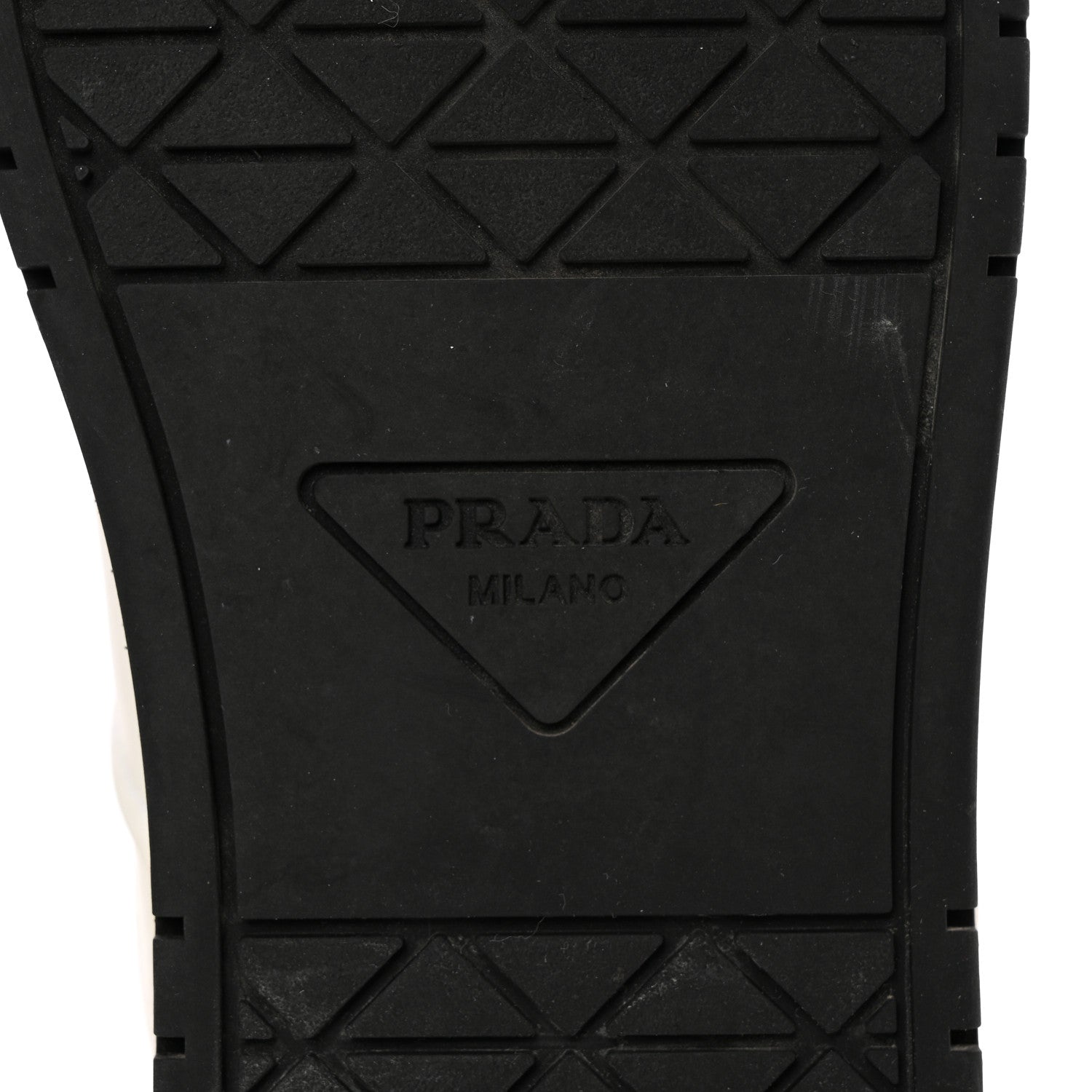 Prada Vitello Rois Triangle Womens Downtown Low Top 30mm Sneakers 36.5 White Black 7 of 14