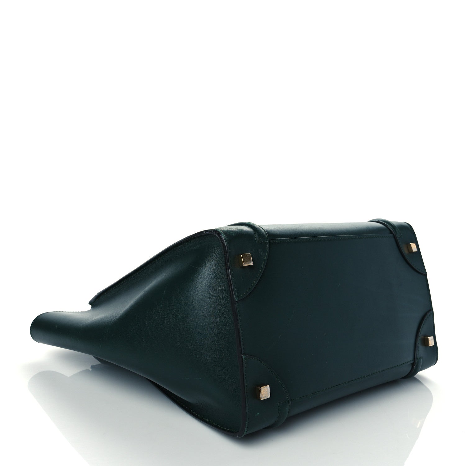 Celine Smooth Calfskin Mini Luggage Emerald 4 of 18
