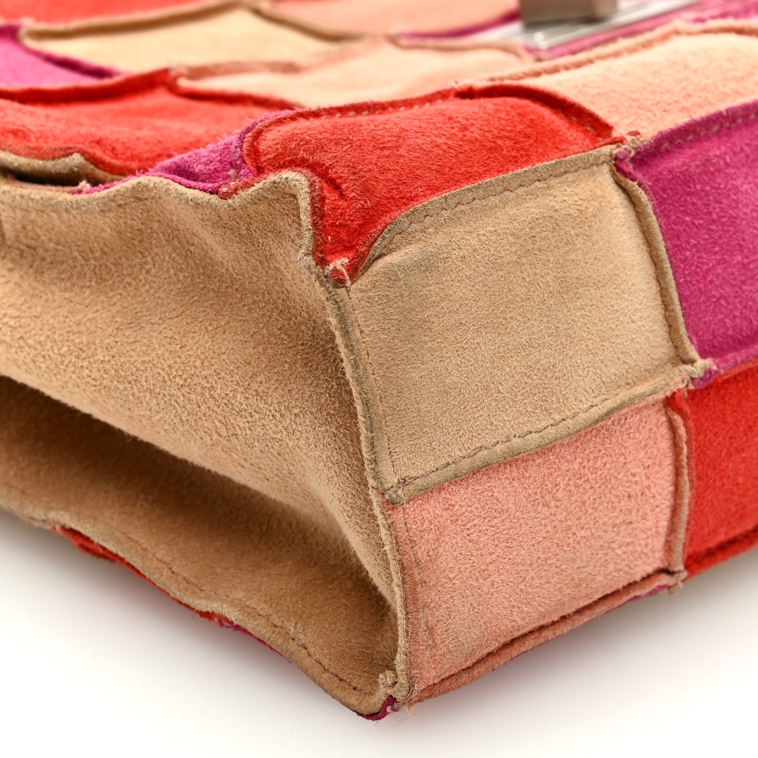 Chanel Suede Patchwork Medium Mademoiselle Flap Multicolor 8 of 11