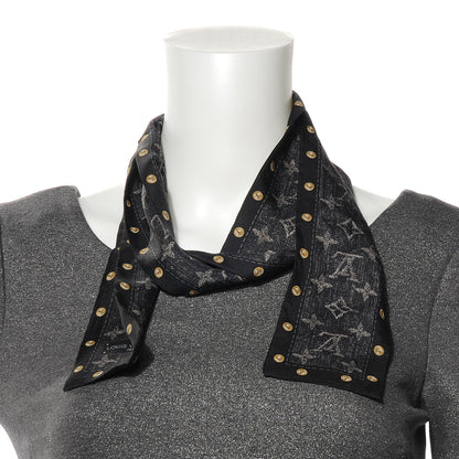Louis Vuitton Silk Monogram New Denim Bandeau Black 3 of 4