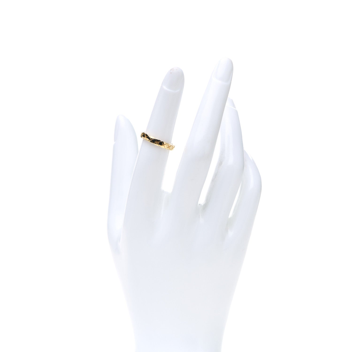 Chanel 18K Yellow Gold Mini Coco Crush Ring 50 5.25 2 of 5