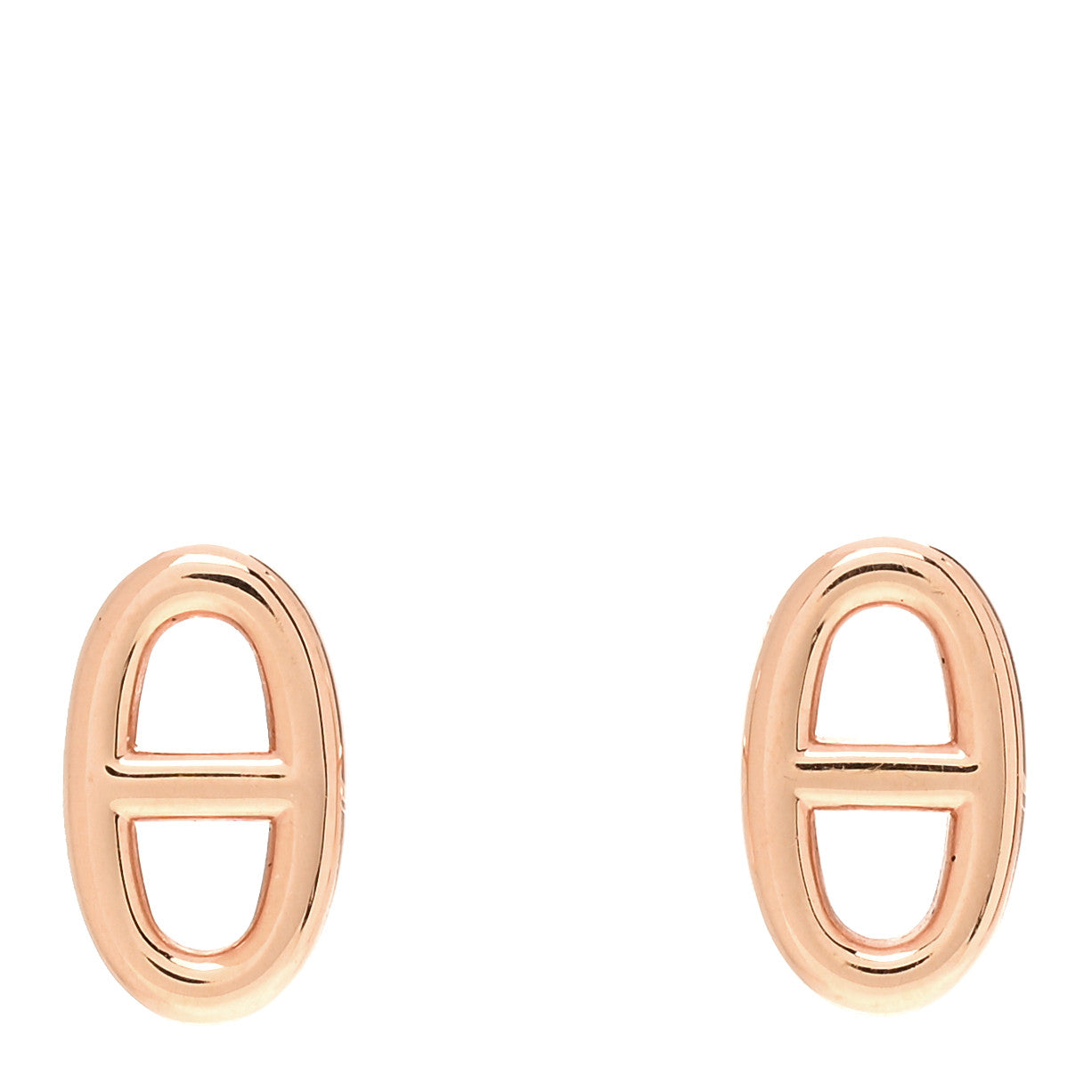 Hermes 18K Rose Gold TPM Farandole Stud Earrings 1 of 6