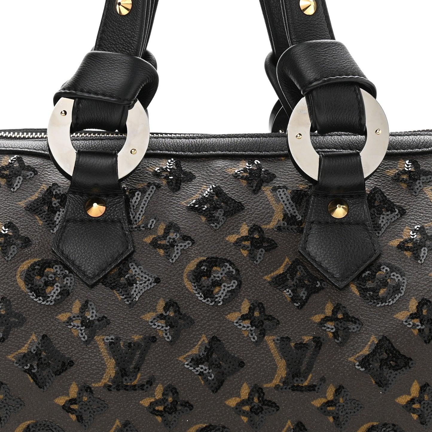 Monogram Sequins Eclipse Speedy 28 Black