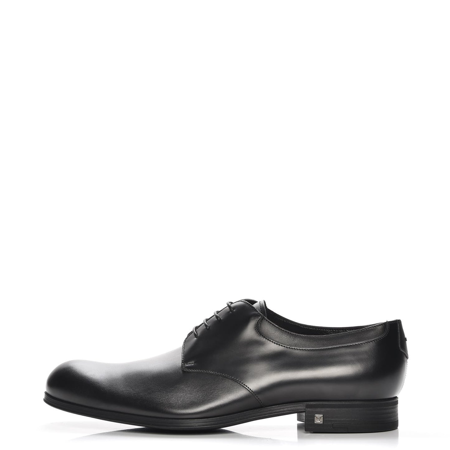 Lambskin Derby Lace Up Shoes 8 Black