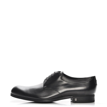 Louis Vuitton Lambskin Derby Lace Up Shoes 8 Black 1 of 7