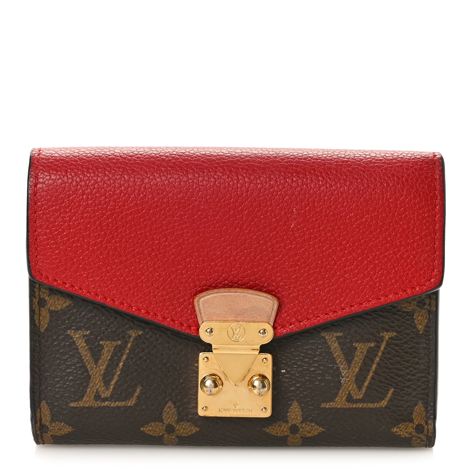 Louis Vuitton Monogram Pallas Compact Wallet NM Cherry 1 of 10