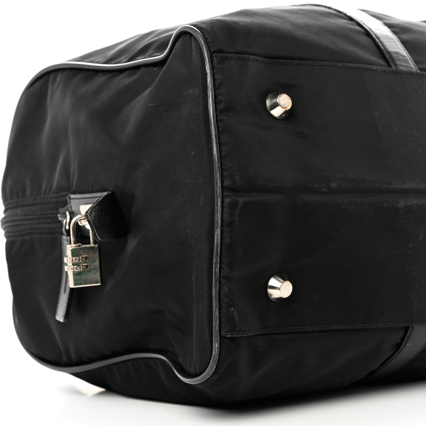 Tessuto Nylon Saffiano Duffle Black