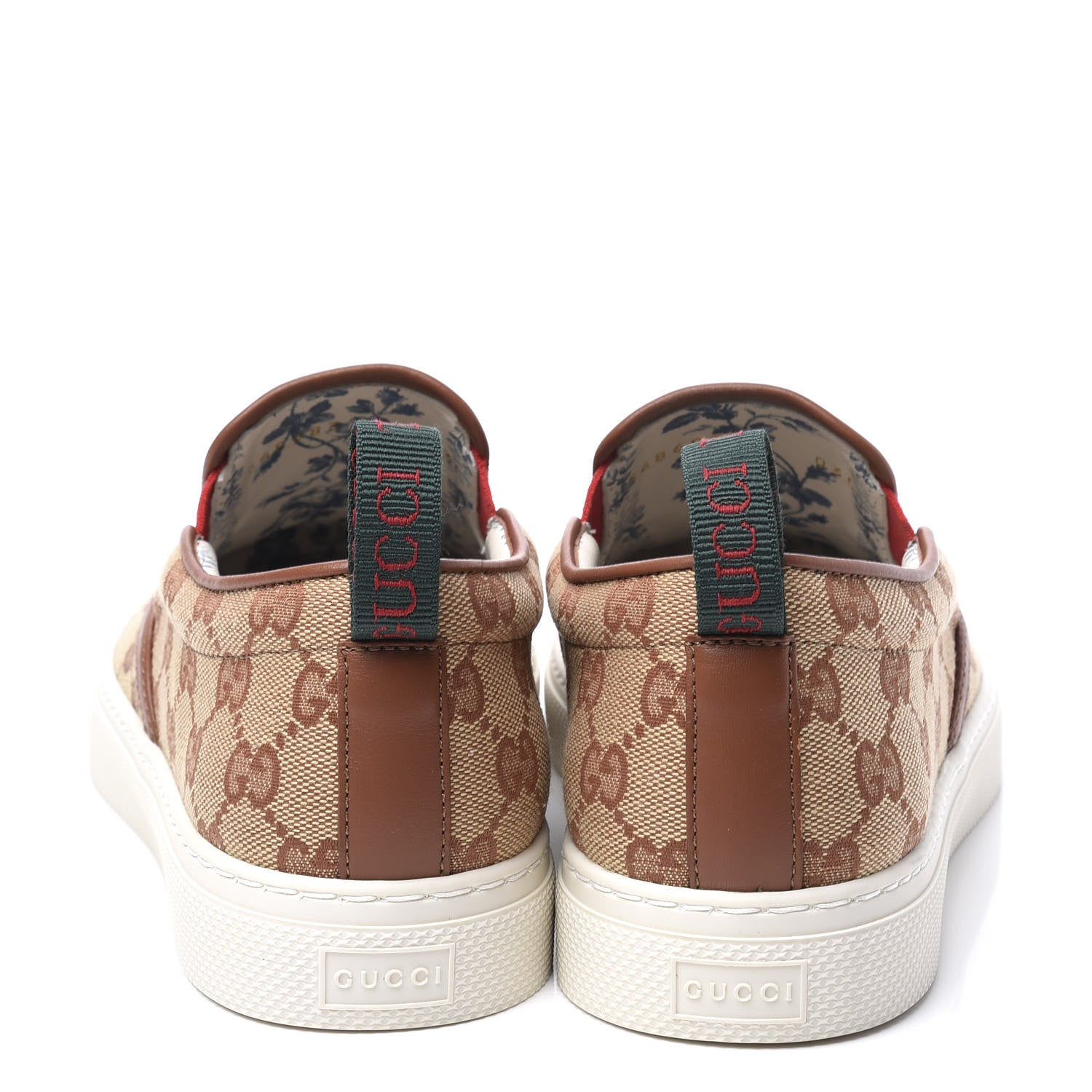 Gucci X MLB GG Monogram NY Yankees Embroidered Mens Slip On Sneakers 6 Beige Ruggine Rust 5 of 13