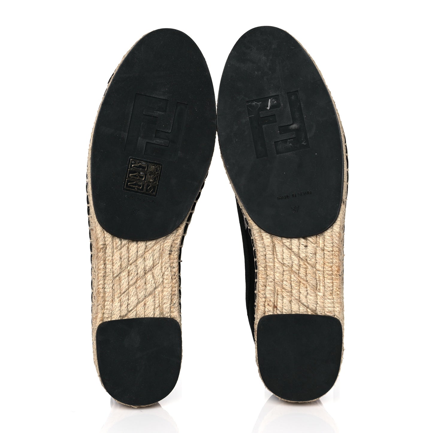 Satin Floral Print Espadrille 37 Black