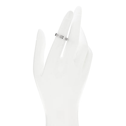 Cartier 18K White Gold Diamond 4mm LOVE Wedding Band Ring 49 5 2 of 4