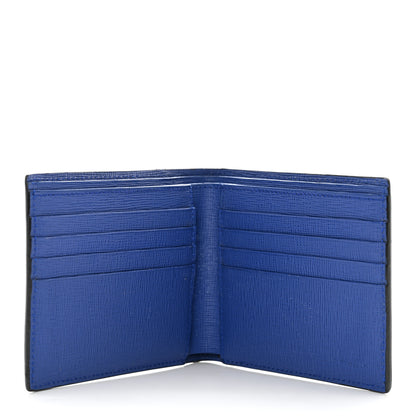 Fendi Vitello Elite Flamingo Mink Karlito Studded Bi-Fold Wallet Black White Plaster 5 of 12
