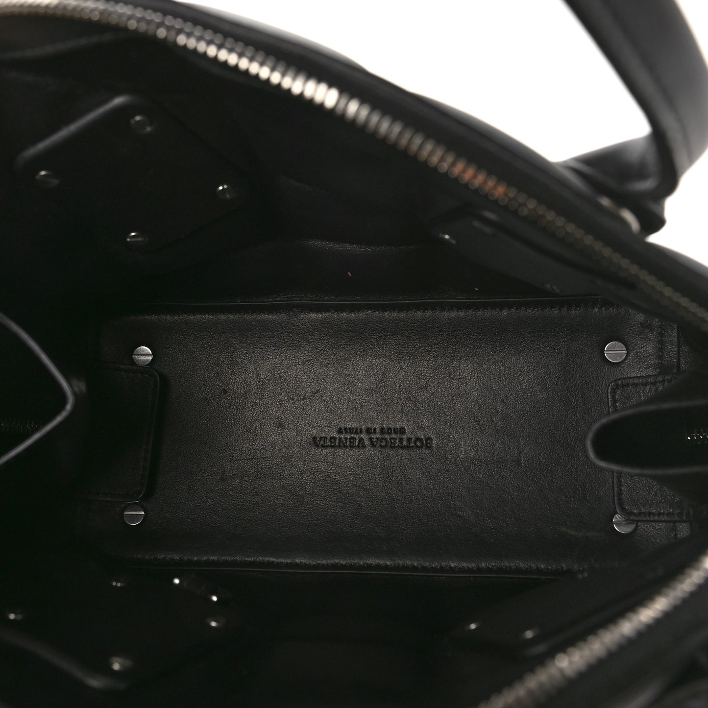 Butter Calfskin Small Padded Swoop Black