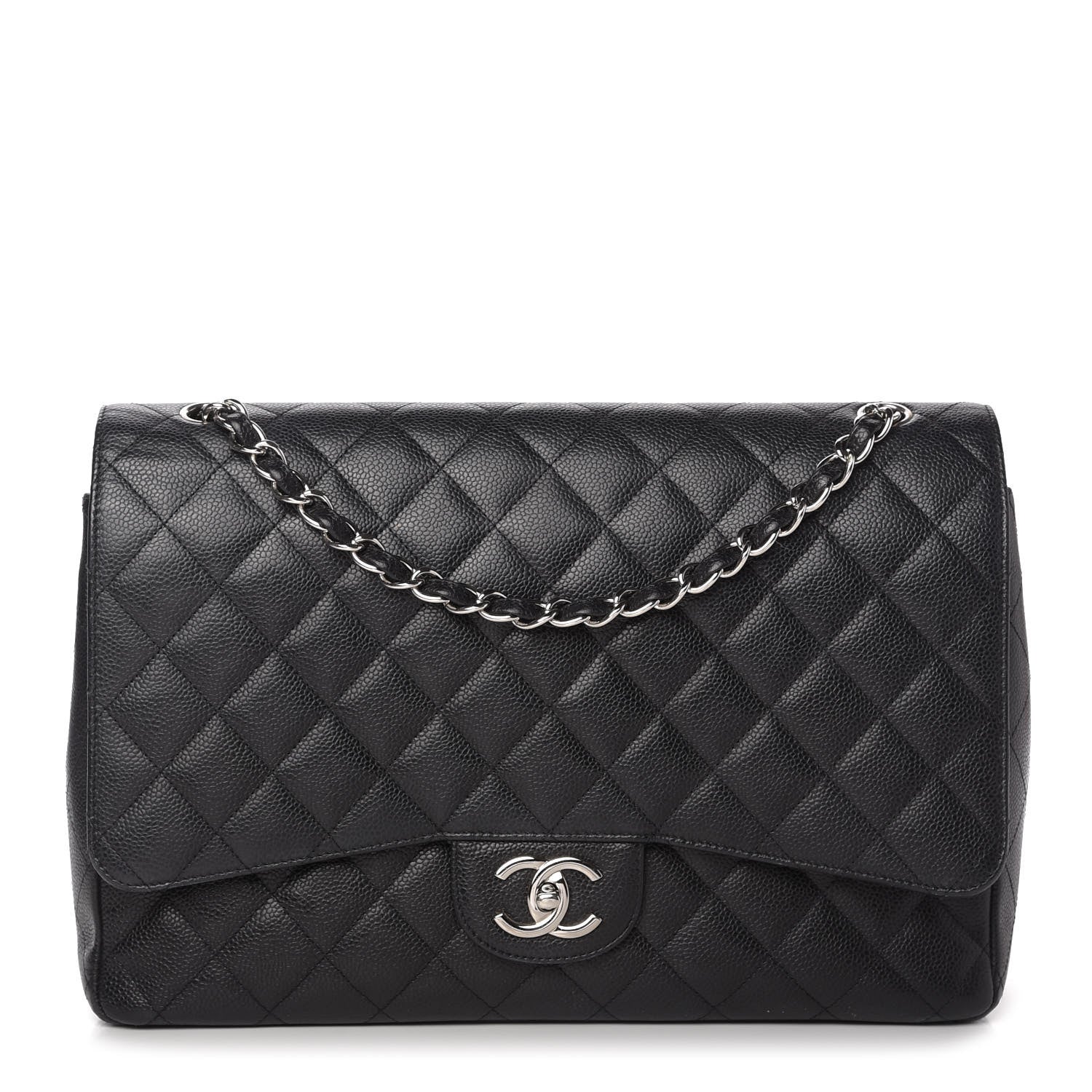Chanel Caviar Quilted Maxi Double Flap Black 1 of 10