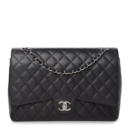 Chanel Caviar Quilted Maxi Double Flap Black 1 of 10