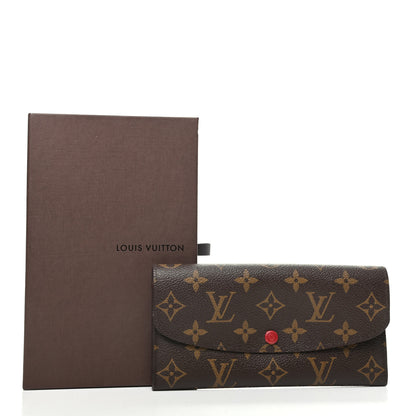 Louis Vuitton Monogram Emilie Wallet Red 8 of 8