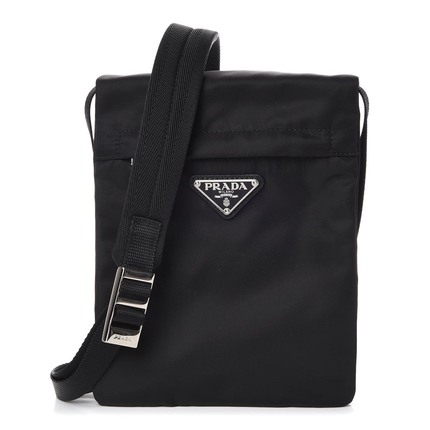 Tessuto Nylon Crossbody Bag Black