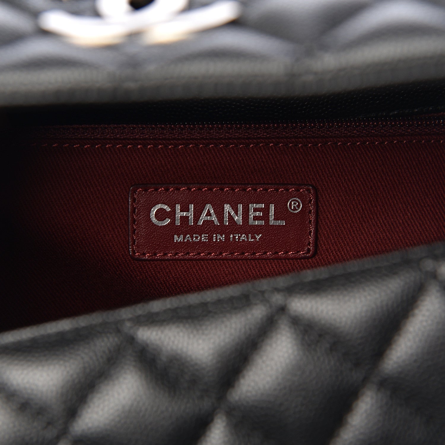 Chanel Caviar Quilted Medium Coco Handle Flap Black 8 of 10