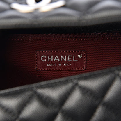 Chanel Caviar Quilted Medium Coco Handle Flap Black 8 of 10