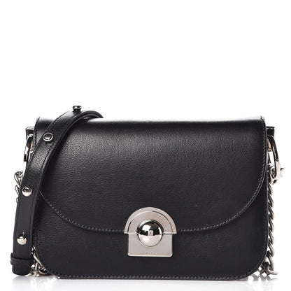 Prada Glace Calfskin Arcade Crossbody Bag Black 1 of 7