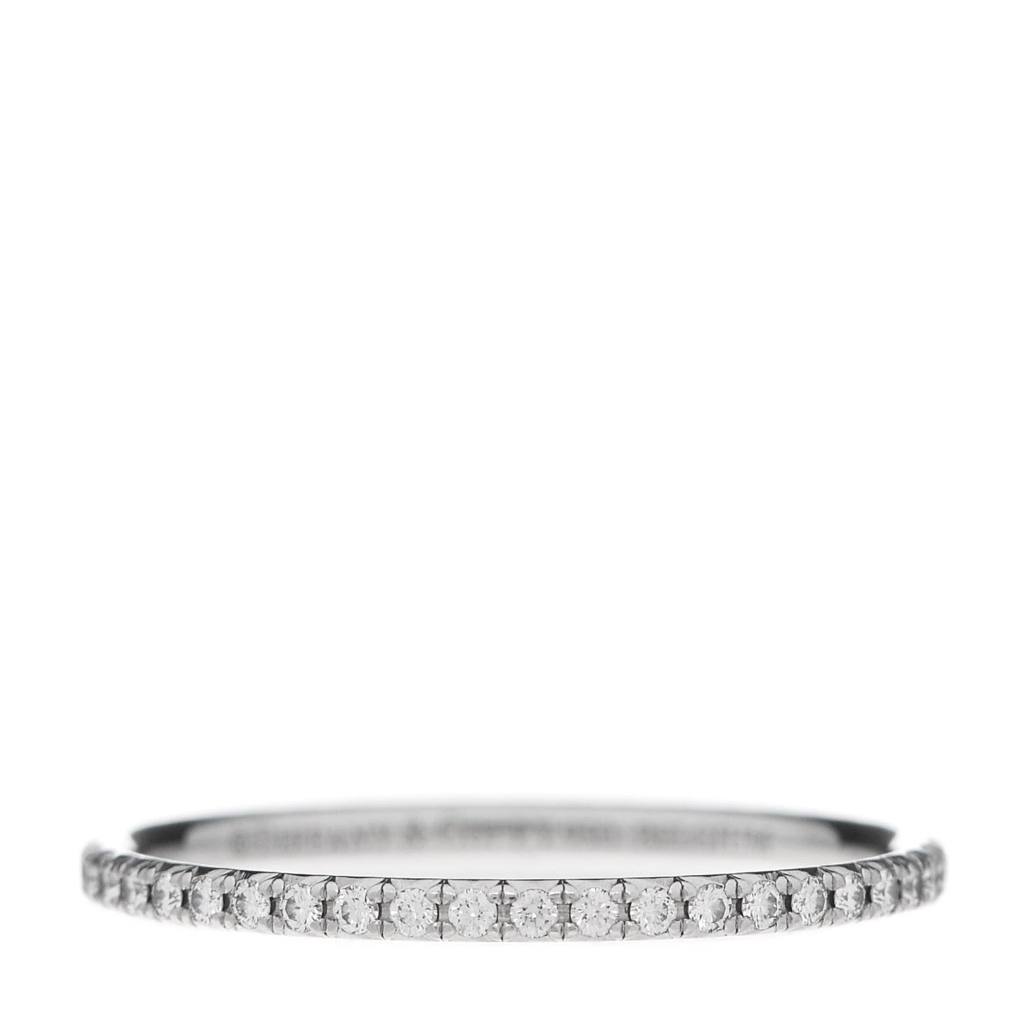 Platinum Diamond .36ctw Soleste Eternity Band Ring 56 7.5