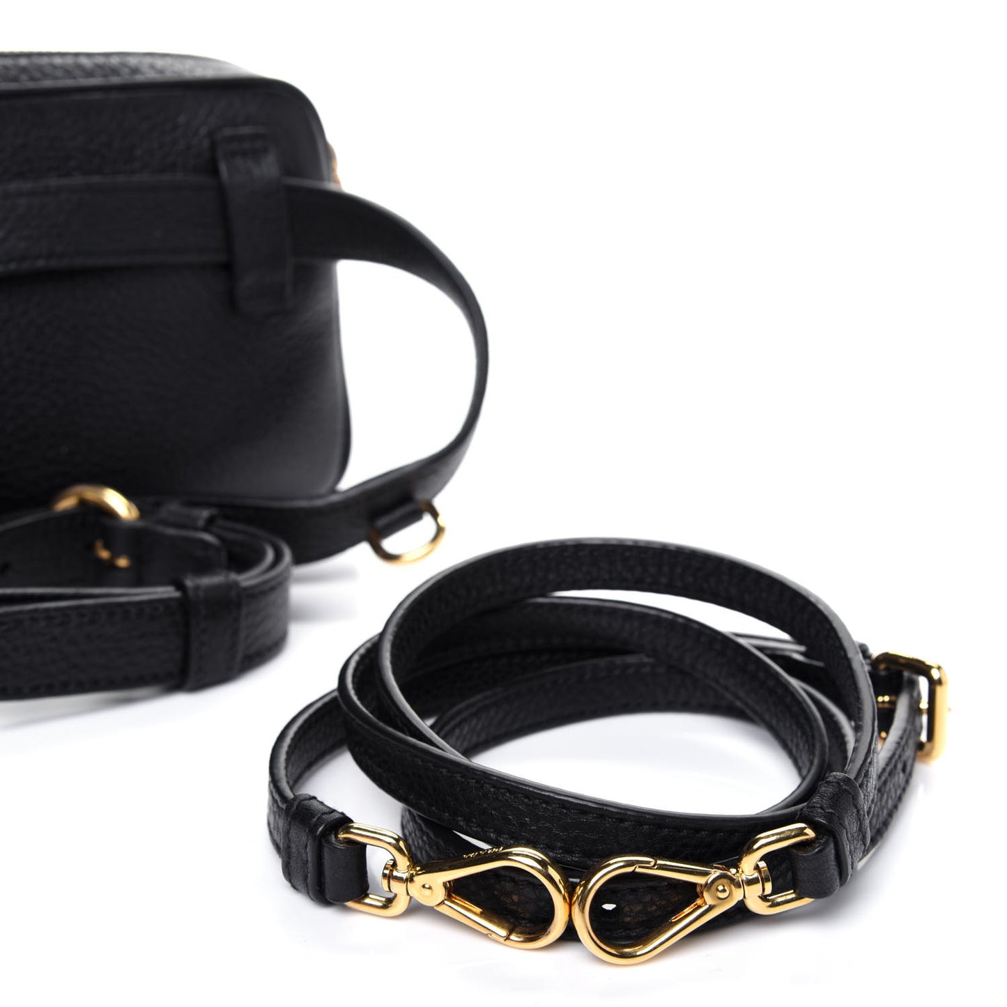 Vitello Daino Belt Bag Black