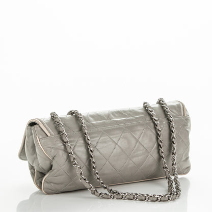 Chanel Lambskin East West Mademoiselle Flap Grey 4 of 12