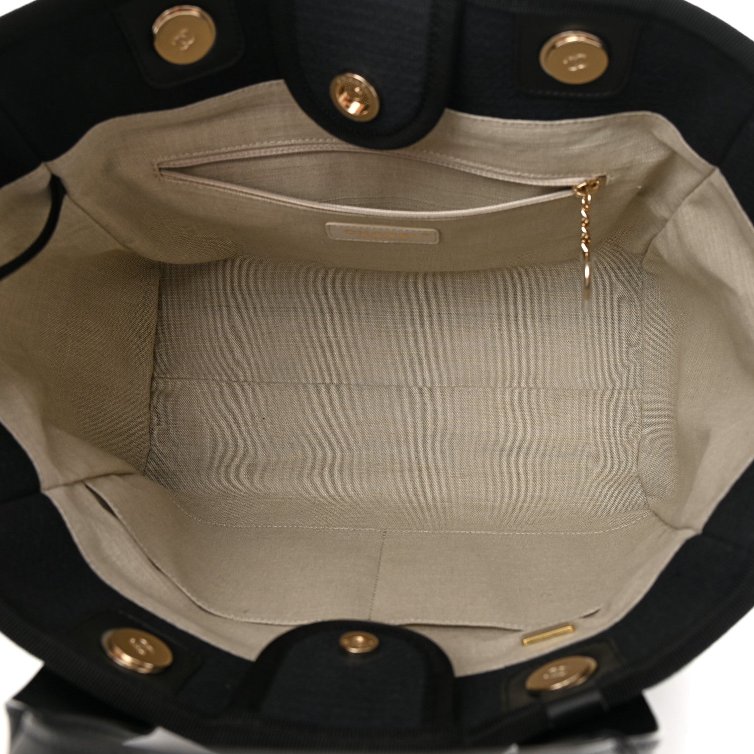 Chanel Mixed Fibers Small Deauville Tote Black 6 of 11