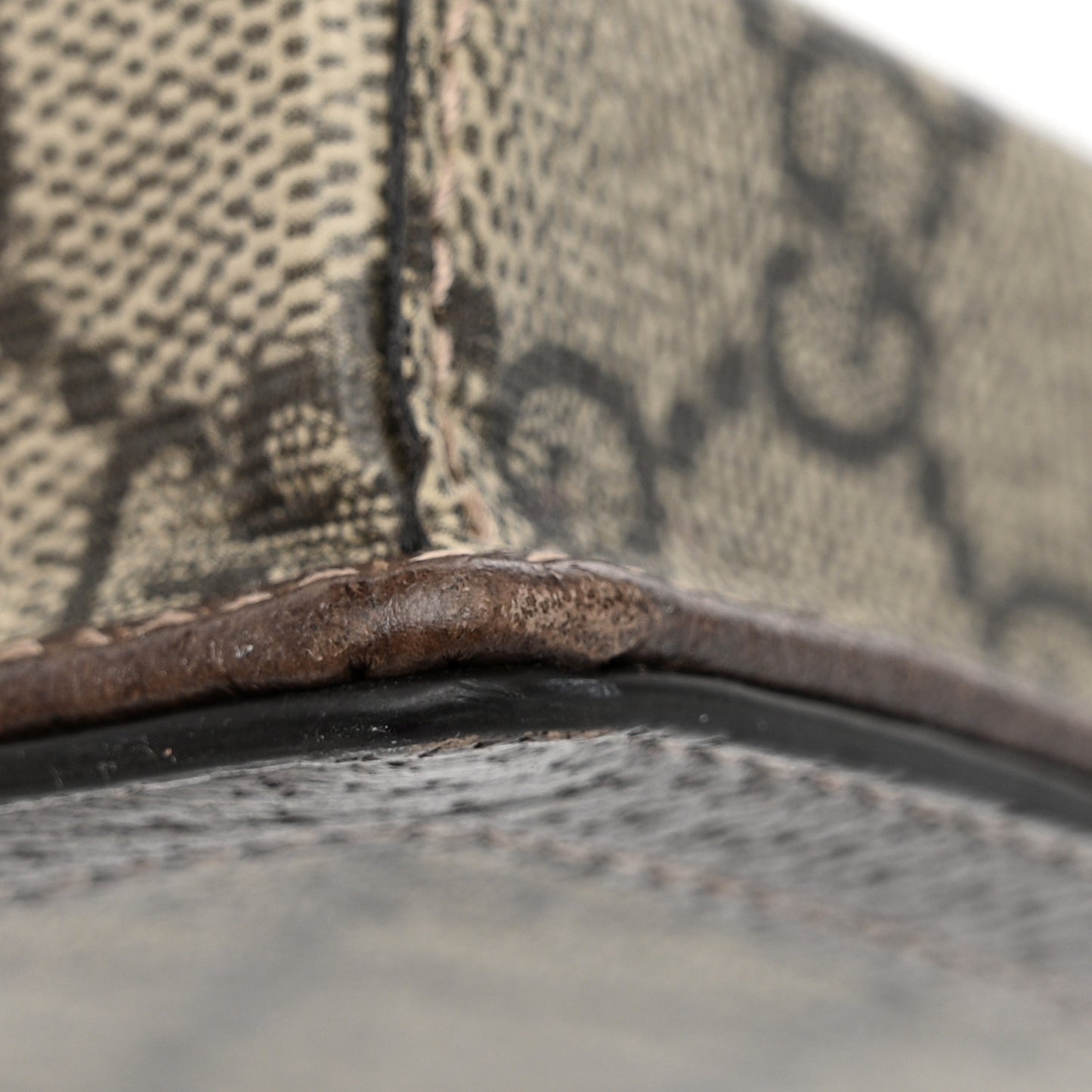 GG Supreme Monogram Web Ophidia Clutch Beige New Acero