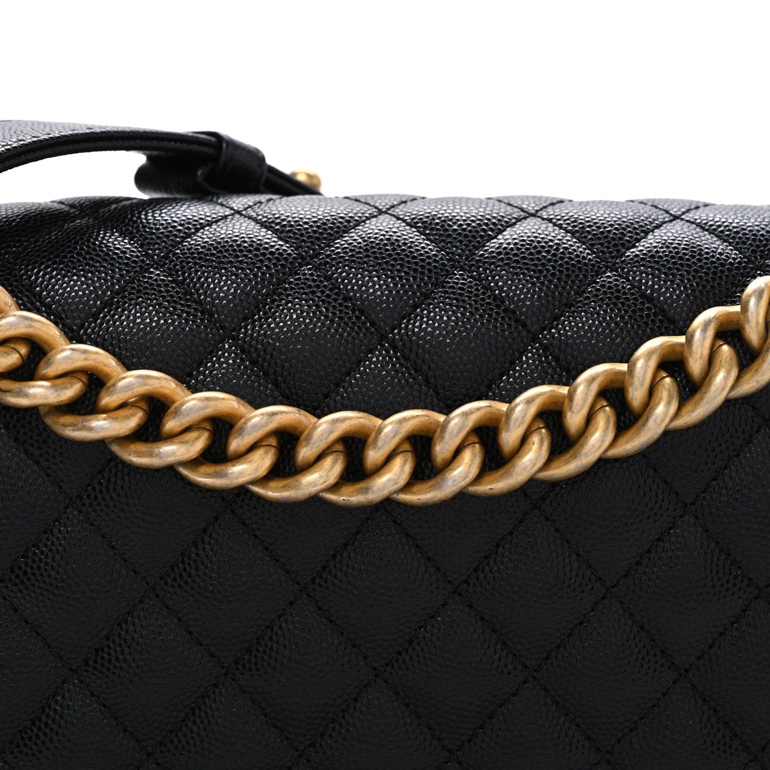 Chanel Caviar Quilted Medium Boy Flap Black 8 of 10