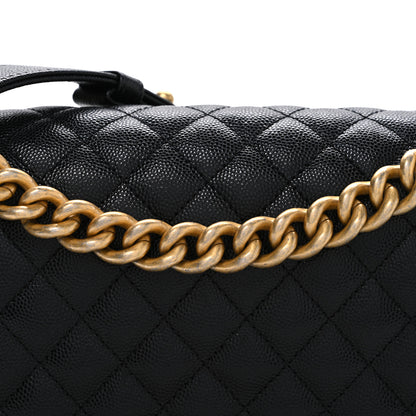 Chanel Caviar Quilted Medium Boy Flap Black 8 of 10