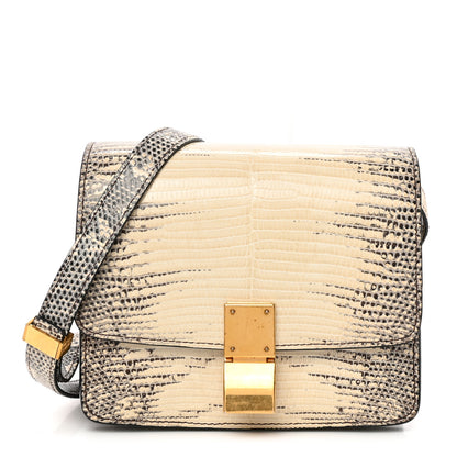 Celine Lizard Small Classic Box Flap Bag Natural 1 of 16