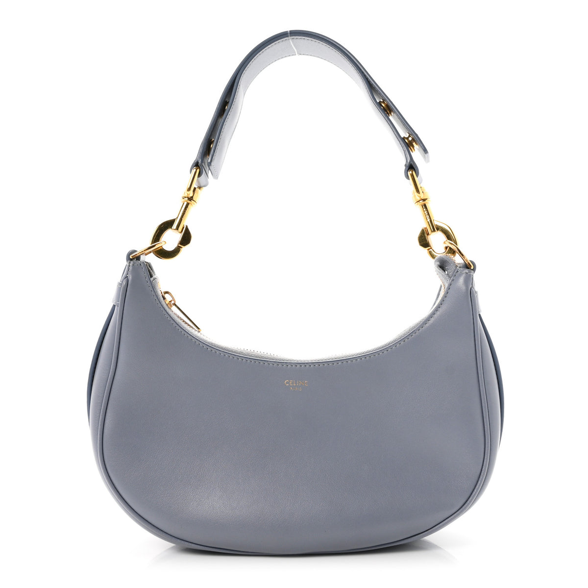 Celine Smooth Calfskin Medium Strap Ava Shoulder Bag Arctic Blue 1 of 10