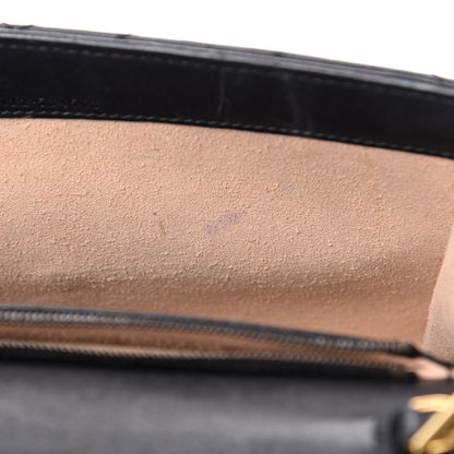 Gucci Calfskin Matelasse Mini GG Marmont Chain Wallet Black 10 of 15