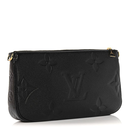 Louis Vuitton Empreinte Monogram Giant Multi Pochette Accessories Large Pochette Black 3 of 9
