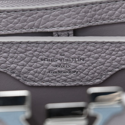 Louis Vuitton Taurillon Capucines PM Brume Olympe Blue White 6 of 8