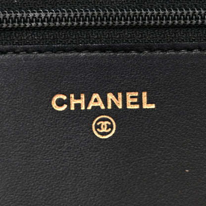 Chanel Caviar Quilted Boy Wallet On Chain WOC Black 6 of 12
