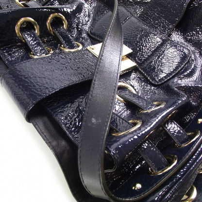 Jimmy Choo Crushed Patent Riki Bag Blue 11 of 11