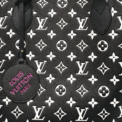 Louis Vuitton Empreinte Spring In The City Neverfull MM Black White Pink 7 of 9
