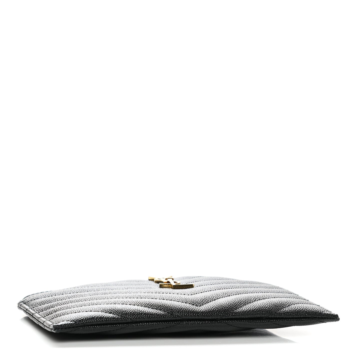 Grain De Poudre Chevron Monogram Bill Pouch Black