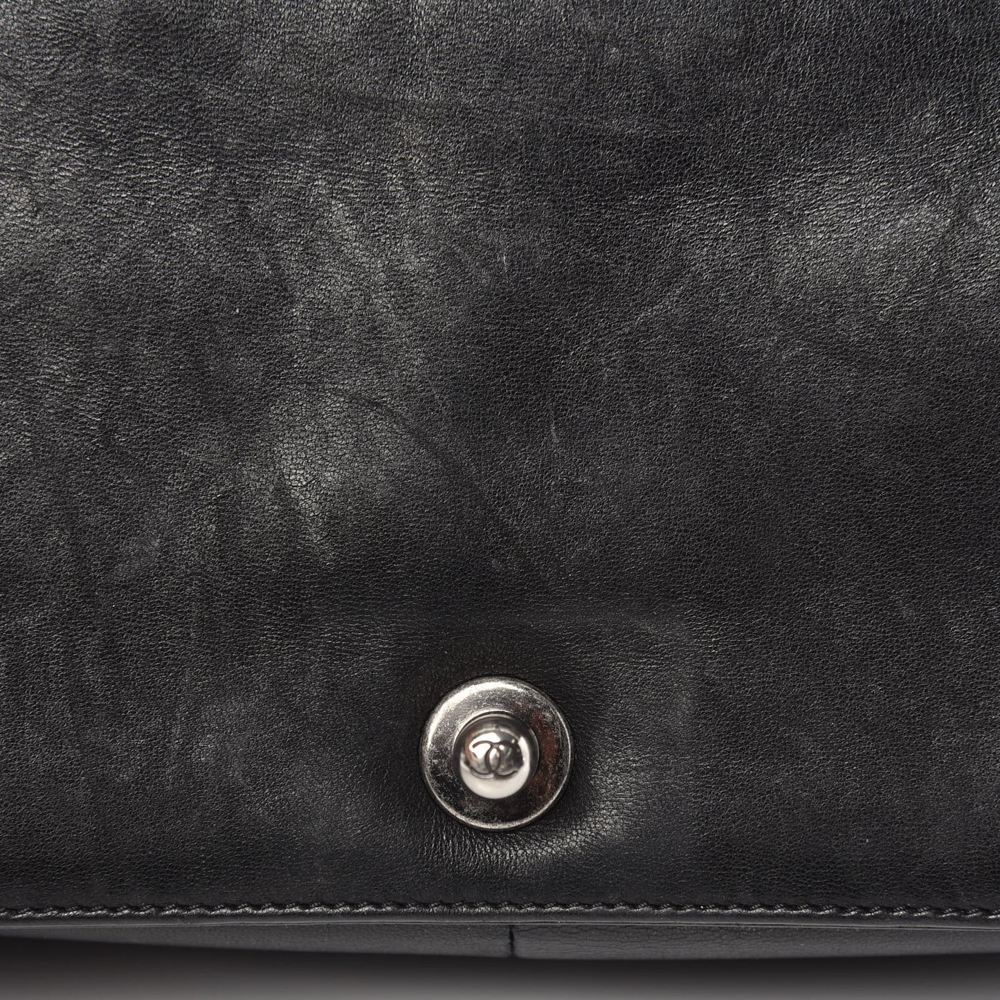 Lambskin Quilted Medium Boy Flap Black