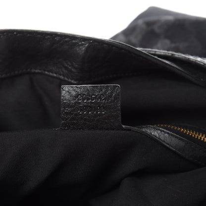 Gucci Monogram Large Jockey Hobo Black 8 of 17